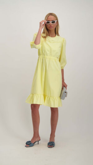 שמלת ברטה צהוב