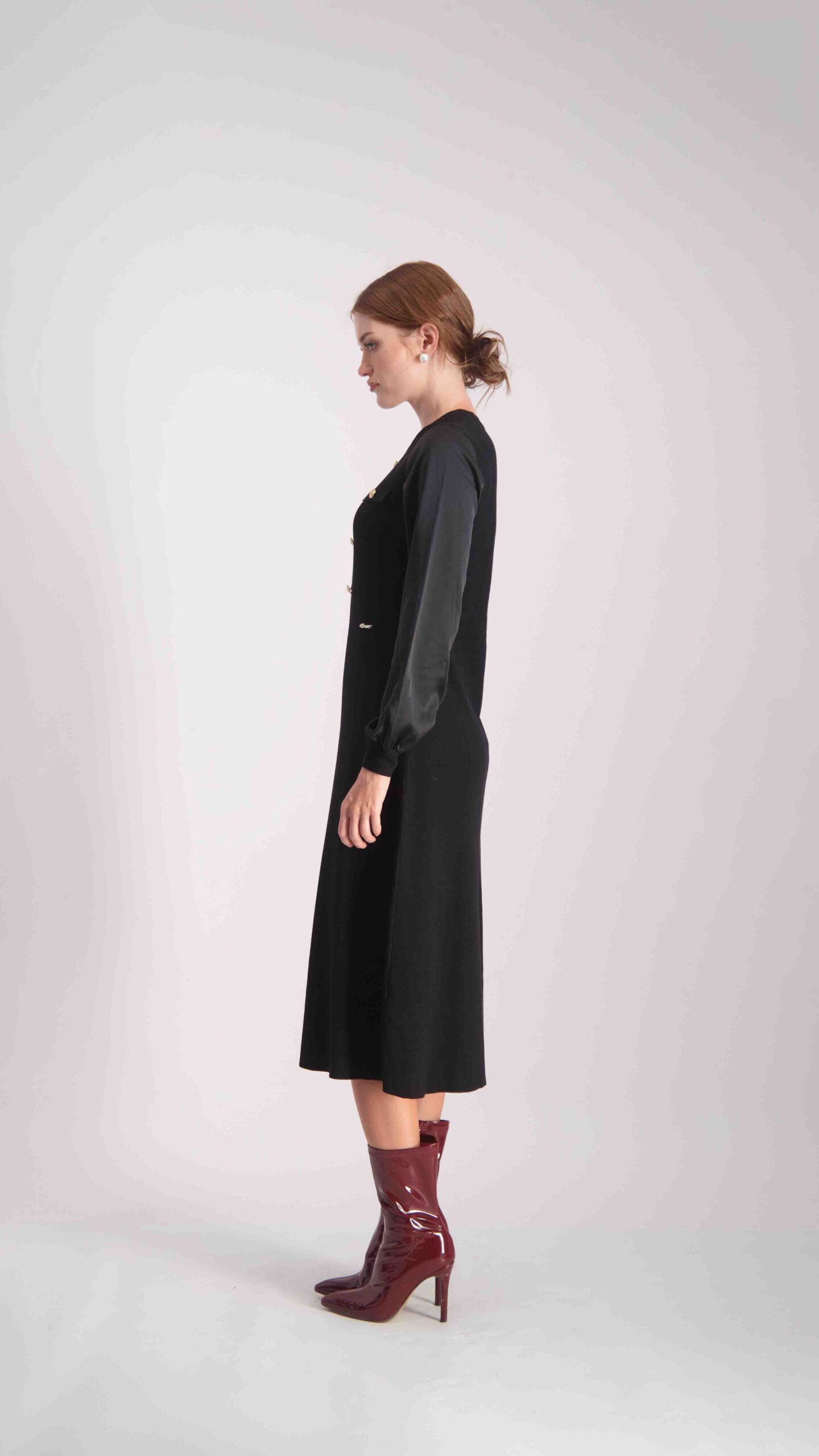 שמלת גפן שחור – תמונה 5