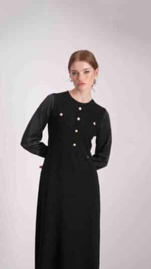 שמלת גפן שחור