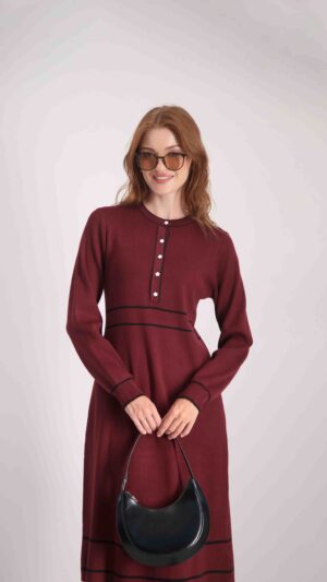 שמלת קסם בורדו