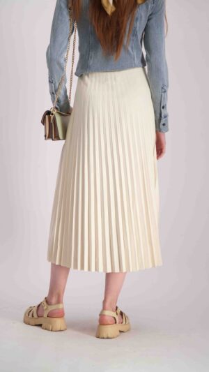 חצאית סהר קרם