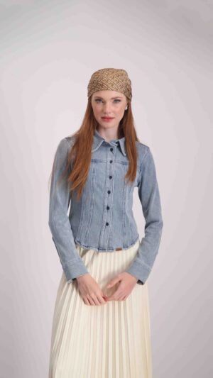 חולצת עינב כחול