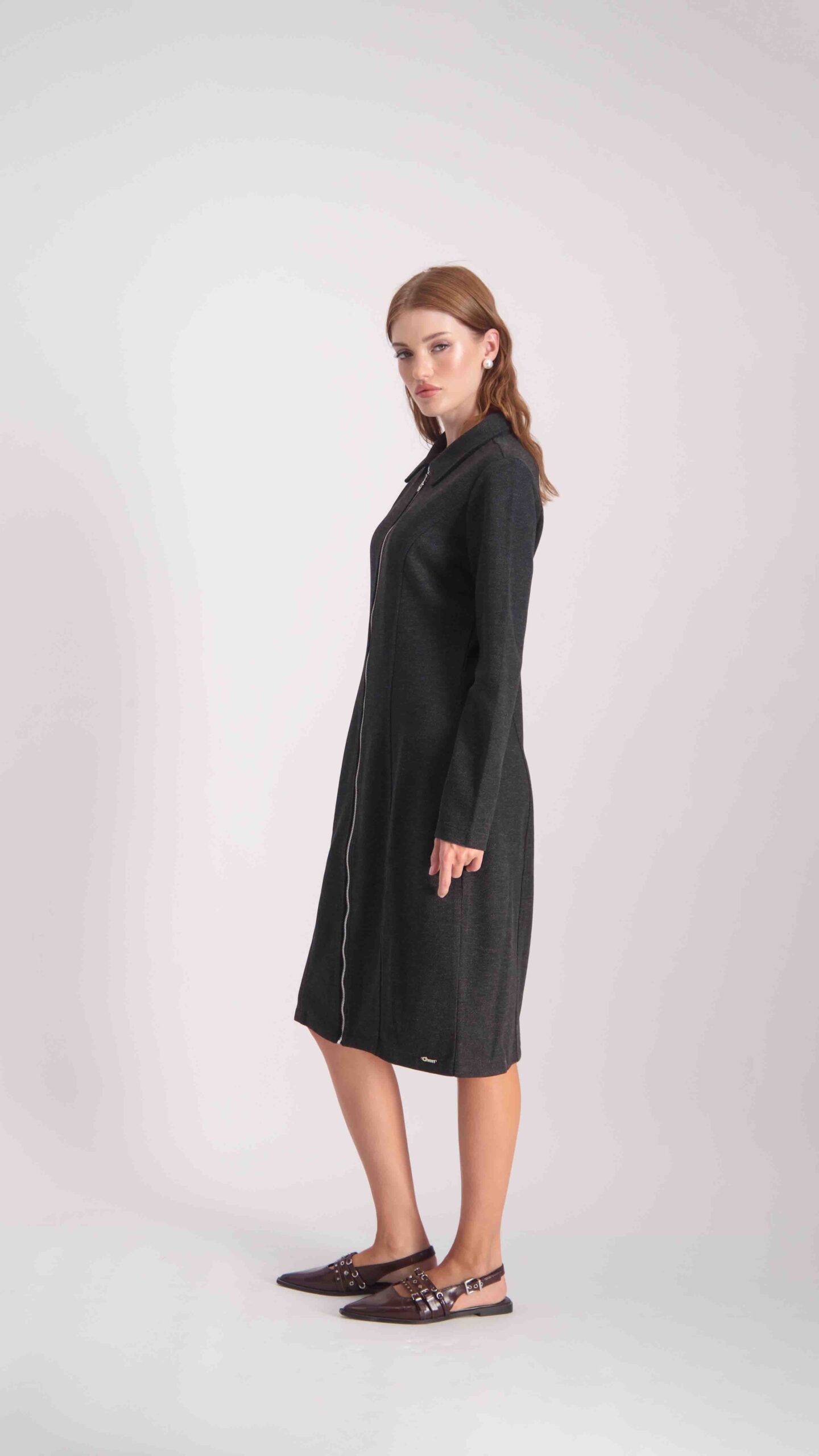 שמלת טליה אפור – תמונה 3