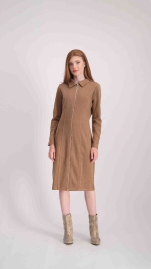 שמלת טליה חום