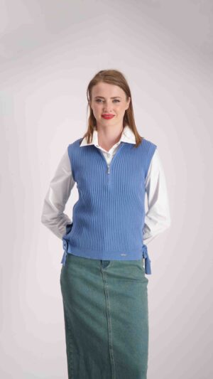 חולצת אפודה רון כחול