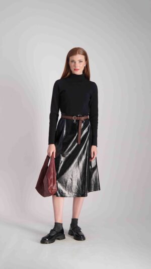 חצאית תהל עור