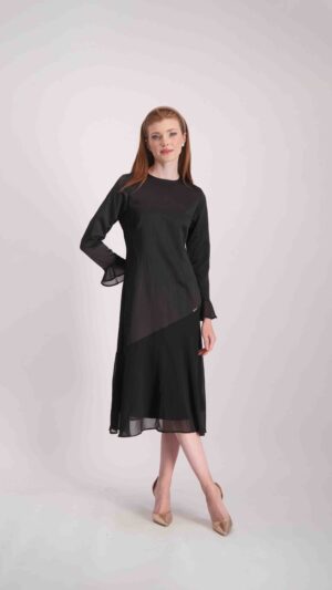 שמלת טליה שחור
