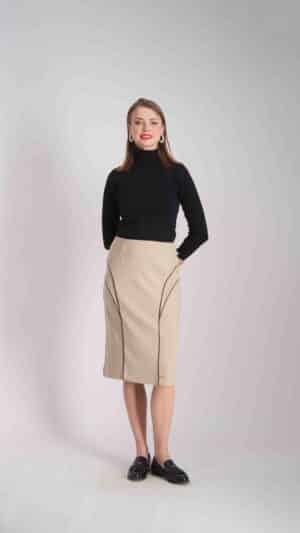 חצאית גאיה בז'