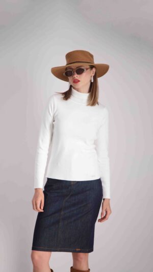 חולצת גולף קרם