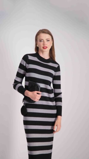 שמלת תמרה אפור