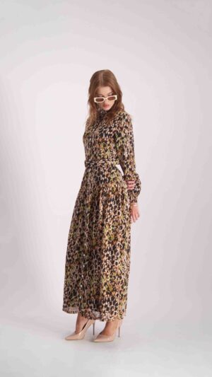 שמלת לונה מקסי ורוד