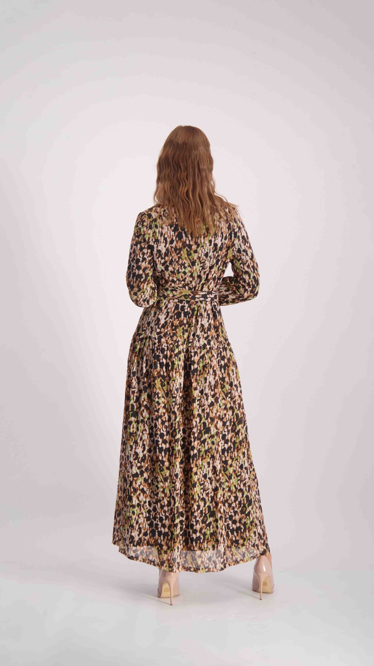 שמלת לונה מקסי ורוד – תמונה 3