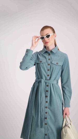 שמלת אלינור תכלת