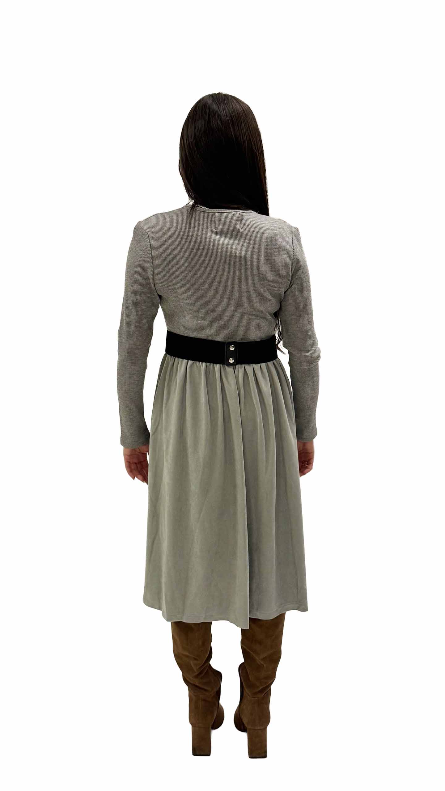 שמלת אנאל אפור – תמונה 4