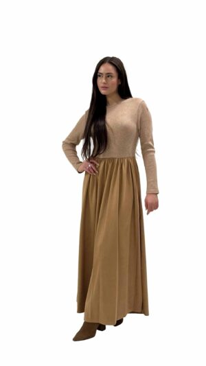 שמלת אנאל מקסי קפה