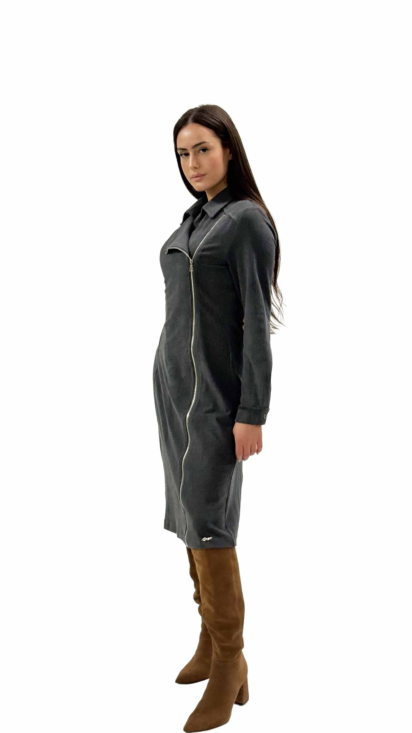 שמלת סיגל אפור – תמונה 3