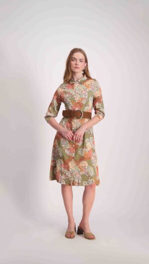 שמלת גלי ירוק