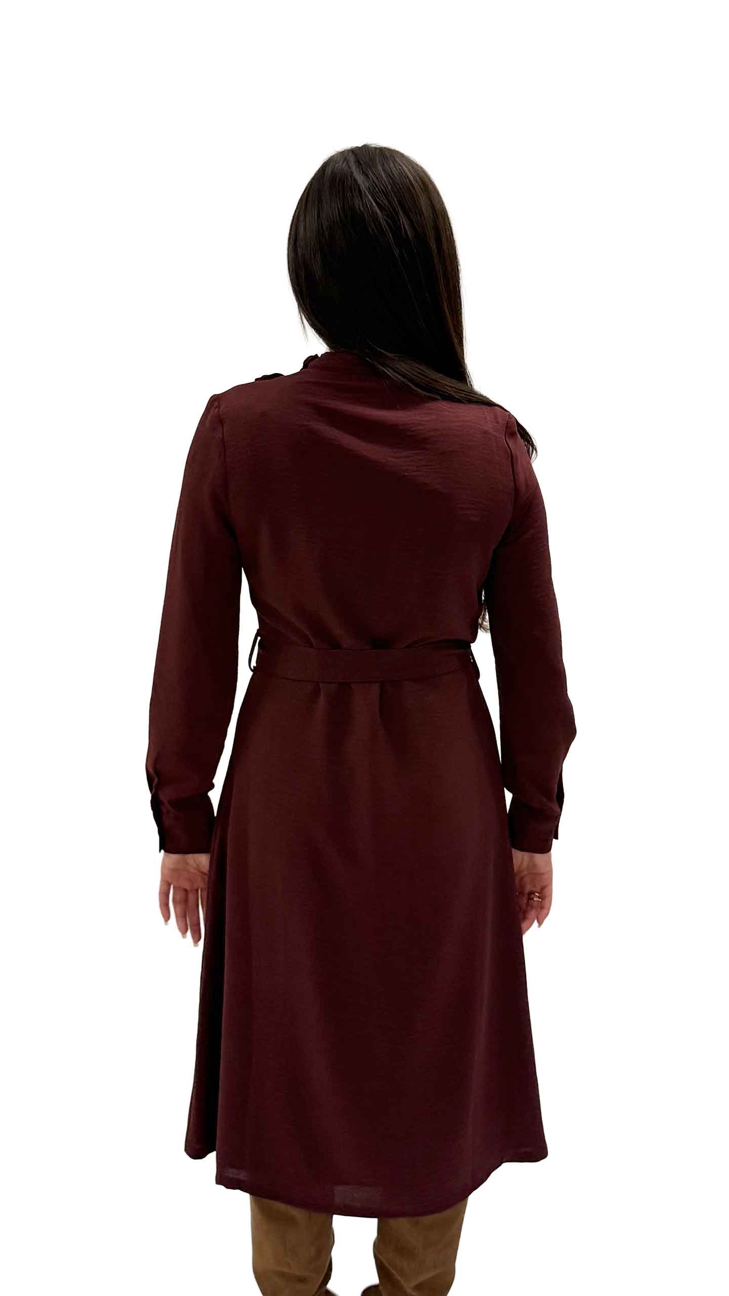 שמלת הלל בורדו – תמונה 4