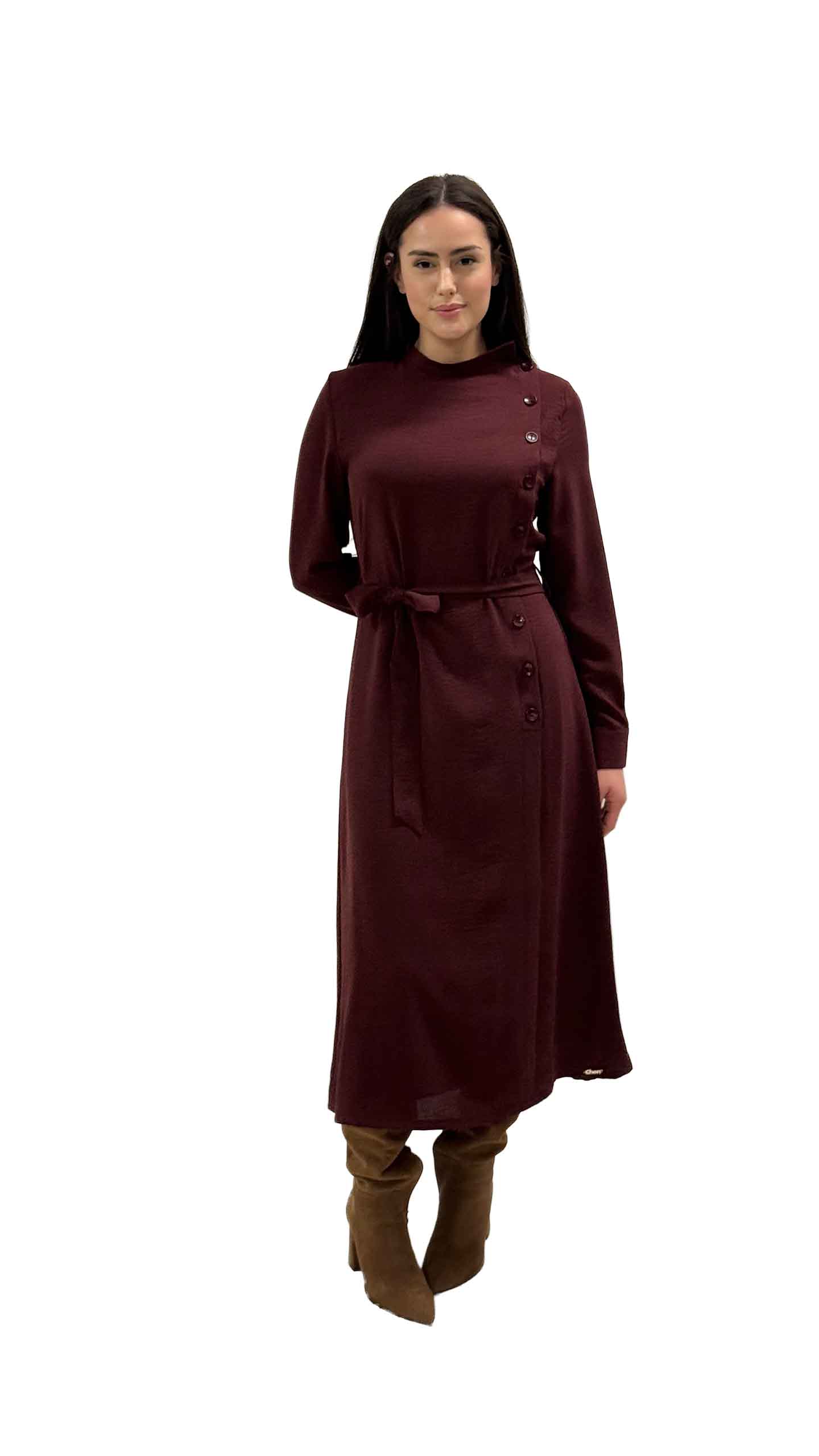 שמלת הלל בורדו – תמונה 5