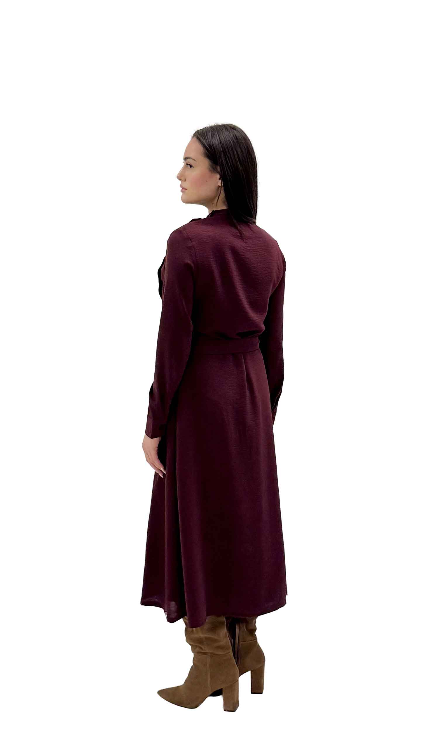 שמלת הלל בורדו – תמונה 3