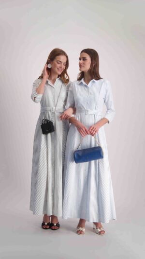 שמלת קרן מקסי תכלת