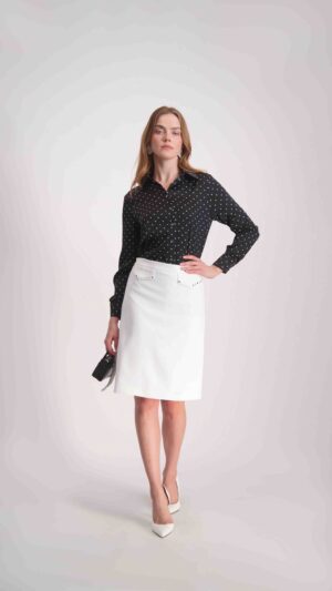 חצאית אילי לבן