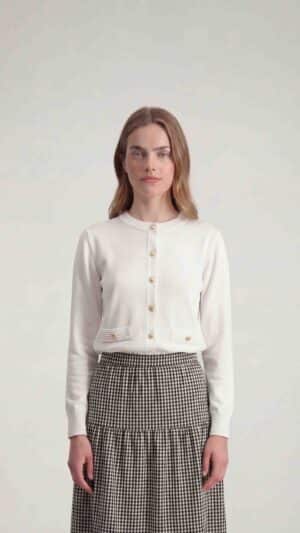 חולצת נורה לבן