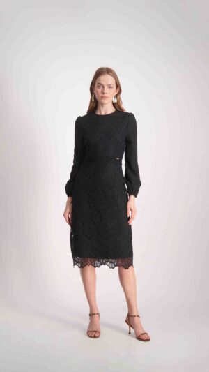 שמלת מייגן שחור