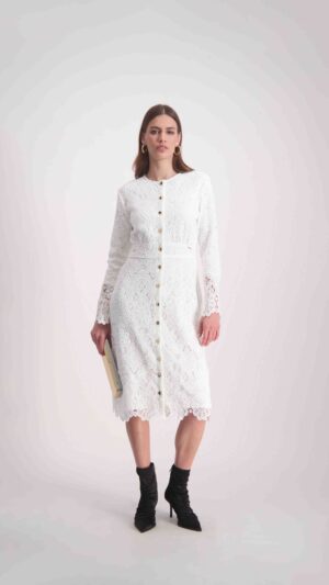 שמלת קלואי לבן