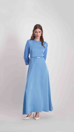 שמלת נויה תכלת