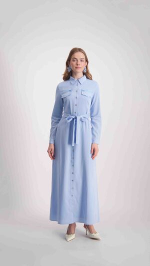 שמלת אוליביה כחול