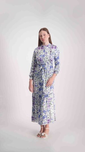 שמלת ניקול כחול