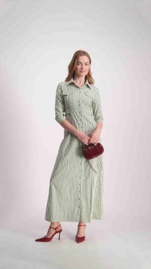 שמלת ג'וליה מקסי ירוק