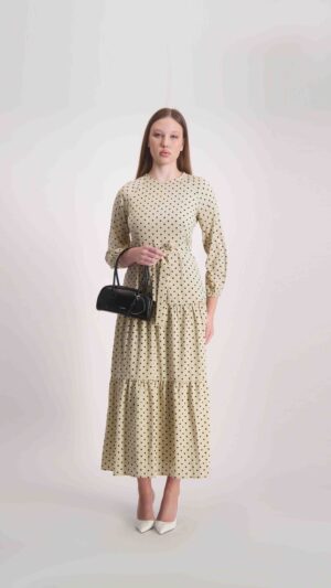 שמלת אמילי קרם