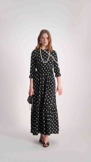 שמלת אורי מקסי שחור