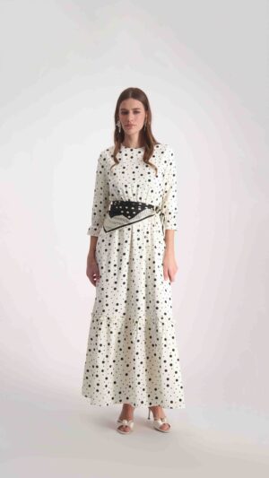 שמלת אורי מקסי לבן