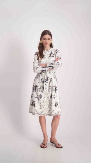 שמלת דינה קרם